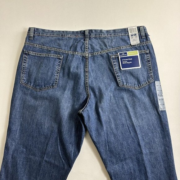 Dockers Jeans Mens Size 44x30 Relaxed Fit Flat Front Medium Wash Denim New - Picture 4 of 8